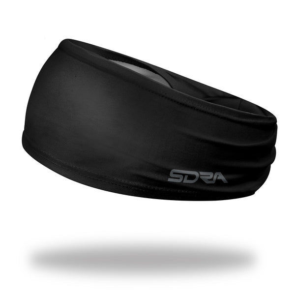 Suddora Tapered Headband, 3.5 in Wide, Black